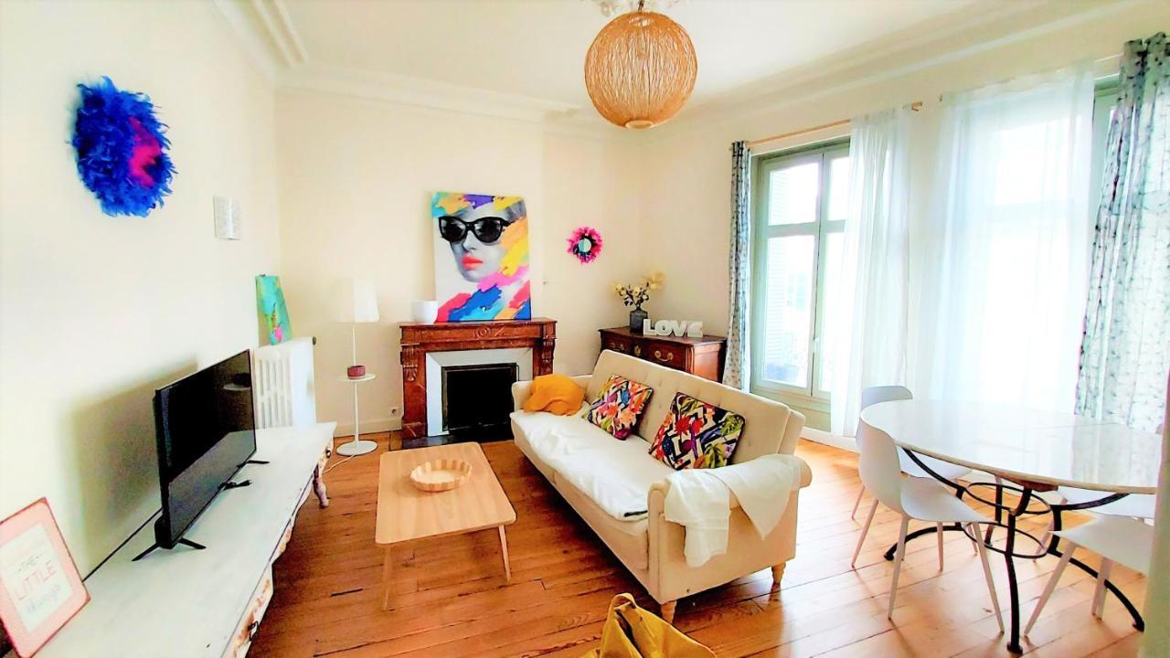 Appartement Cosy Hortensia- 4 Ch- Clemenceau Hypercentre & Parking Sous Terrain- 110M2 à Pau Extérieur photo